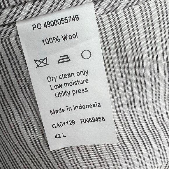 Calvin Klein Blazer Mens 42 Long Tan 100% Wool Suit Jacket Sport Coat New - Picture 13 of 15